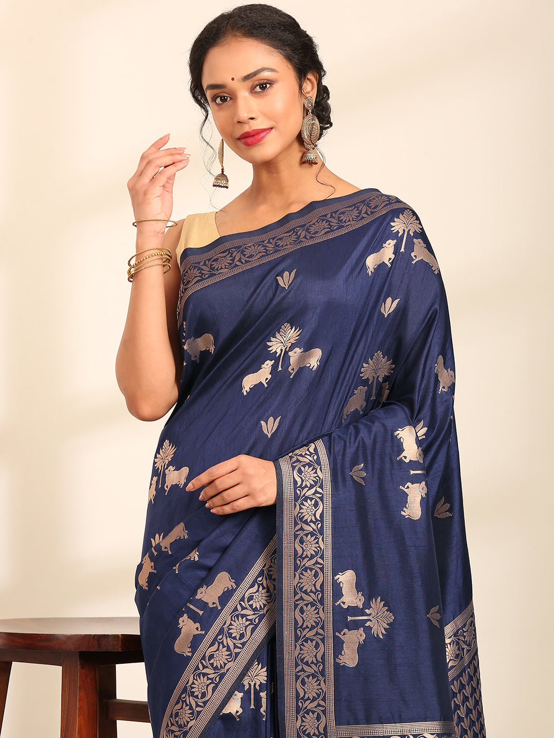 Neelkamal Buti Banarasi Saree