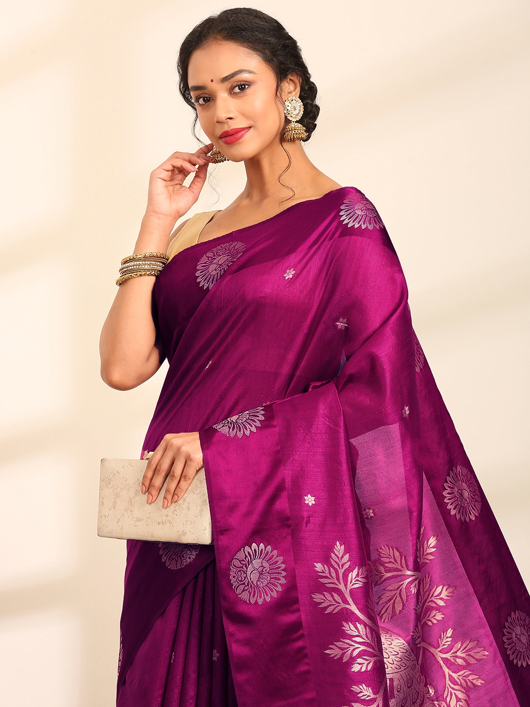 Jamuni Rang Mahal Banarasi Saree