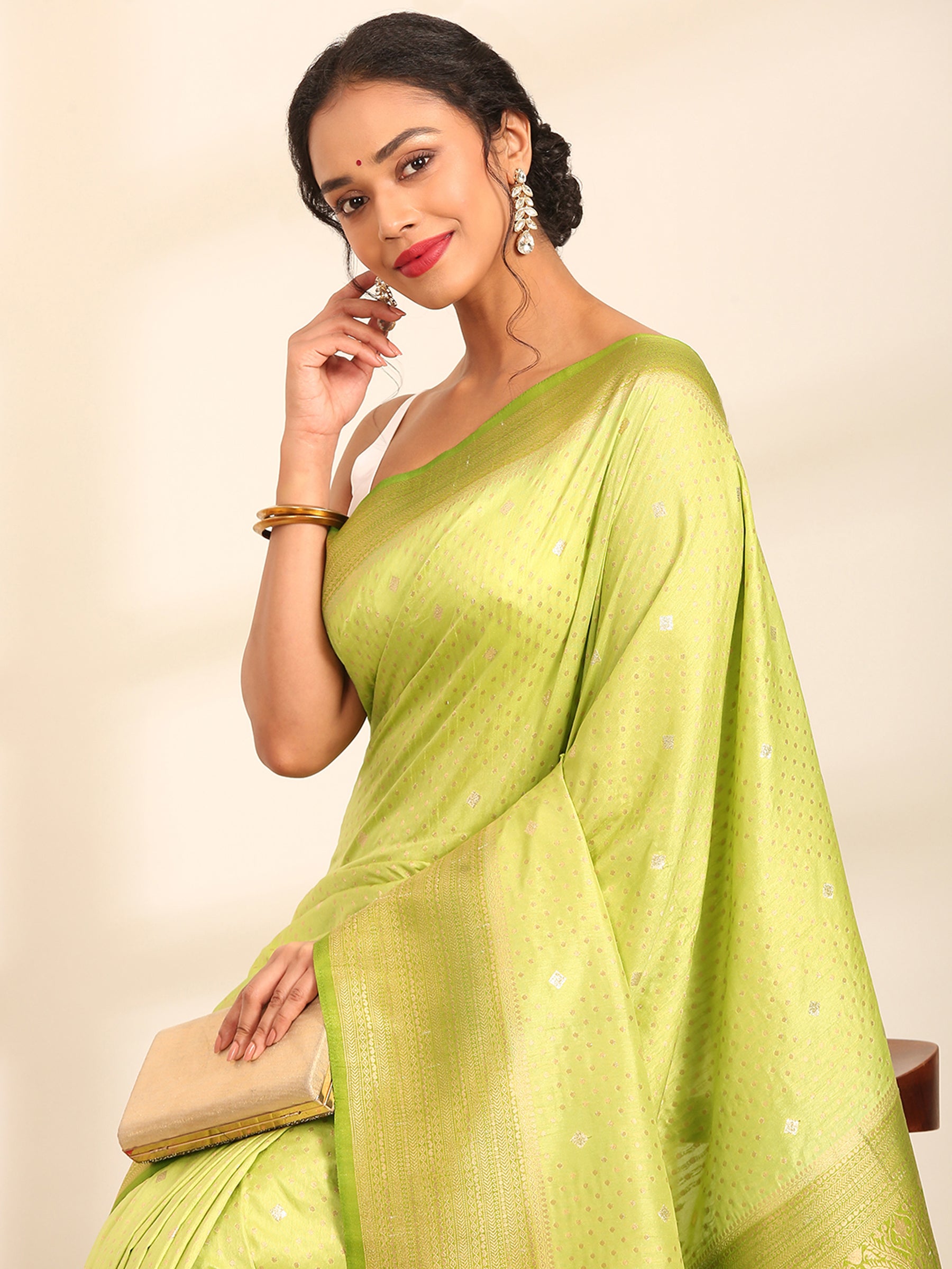 Kesari Kashi Banarasi Saree