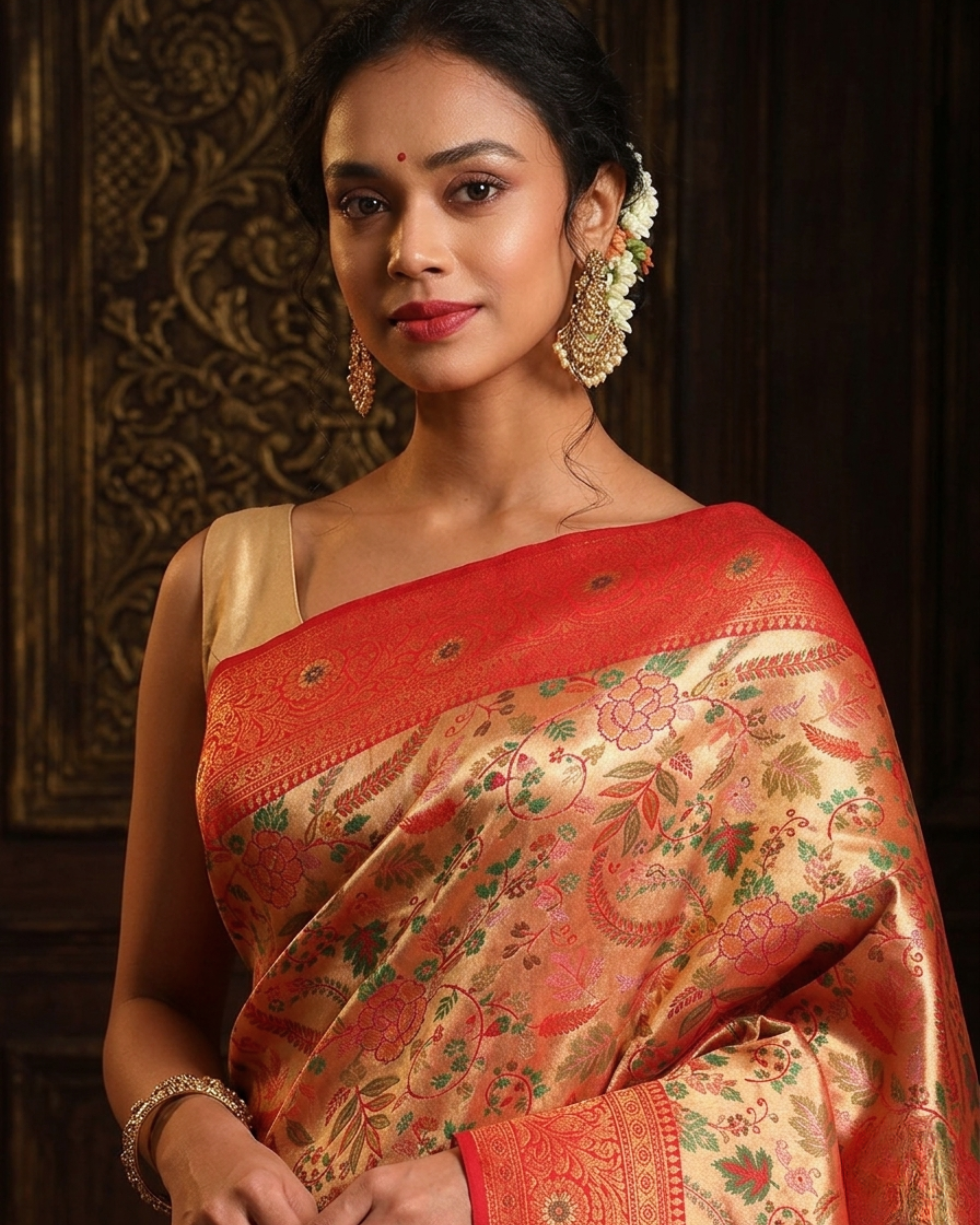 Gulbahaar Meenakari Banarasi Saree