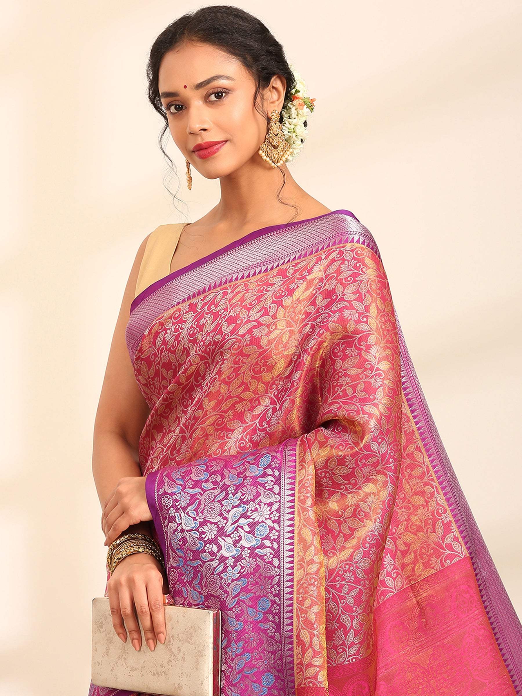 Gulnaar Jaal Banarasi Saree