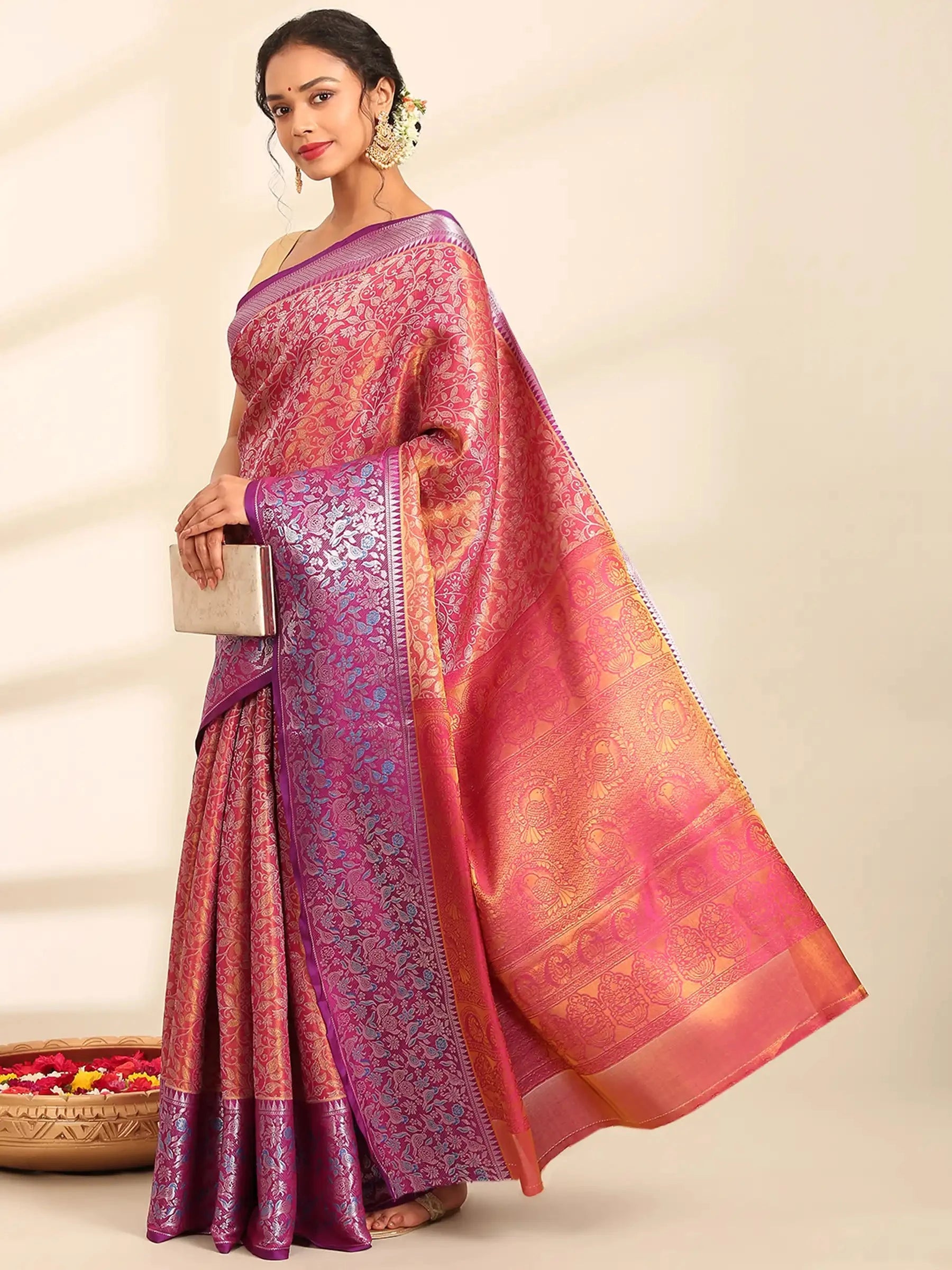 Gulnaar Jaal Banarasi Silk Saree