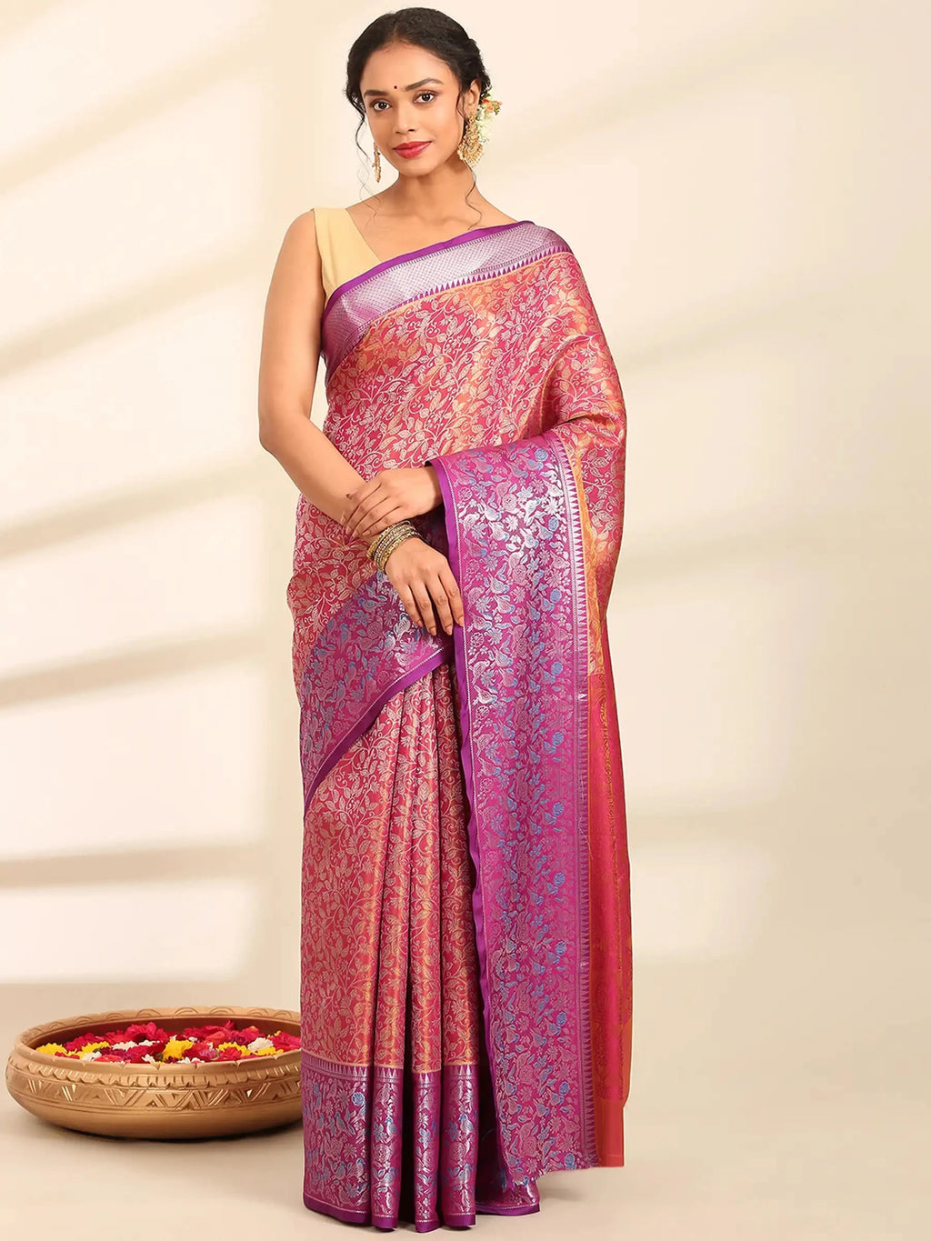 Gulnaar Jaal Banarasi Silk Saree