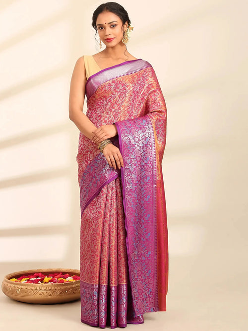 Gulnaar Jaal Banarasi Silk Saree