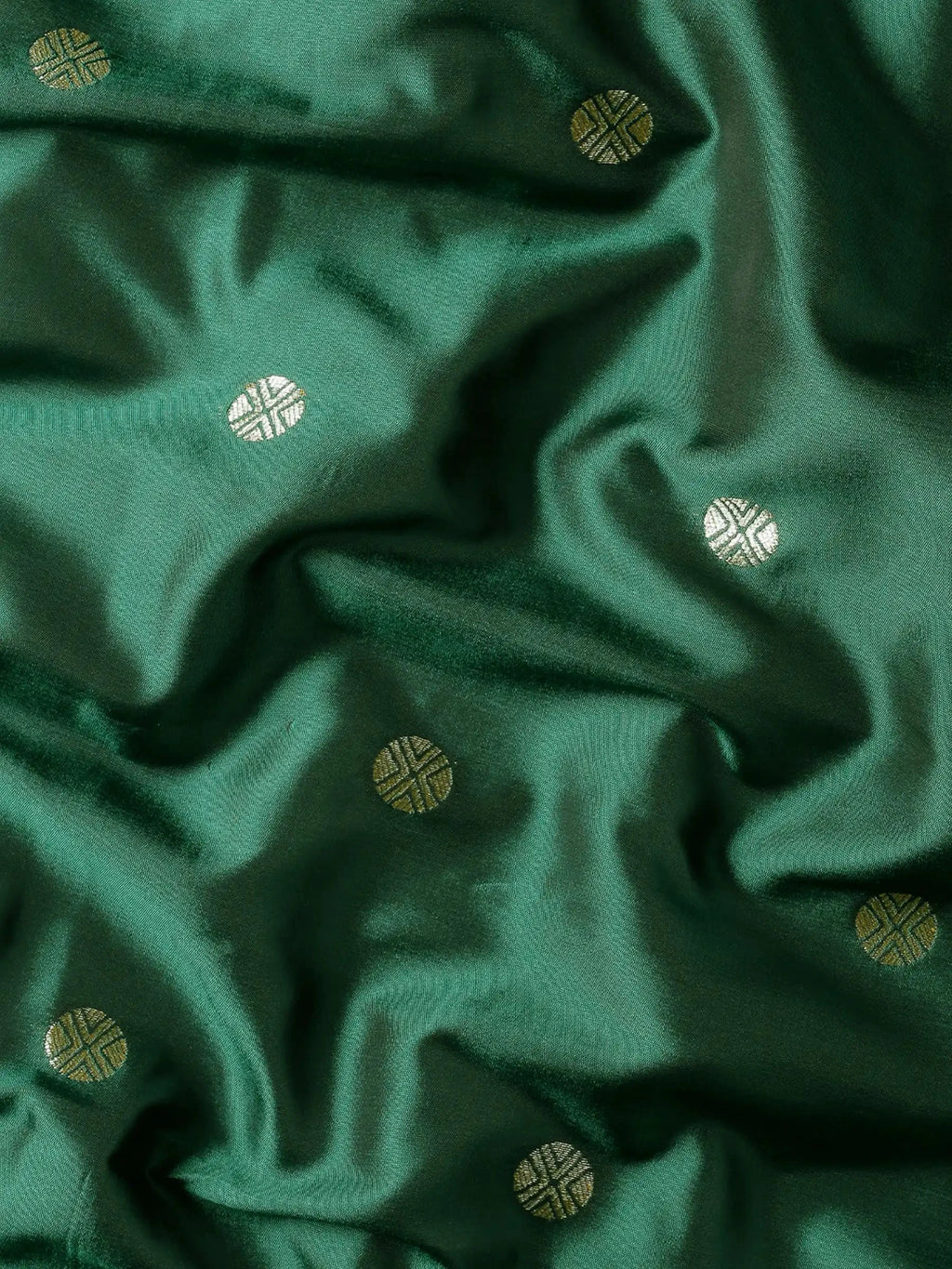 Panna Butidar Emerald Green Banarasi Silk Saree