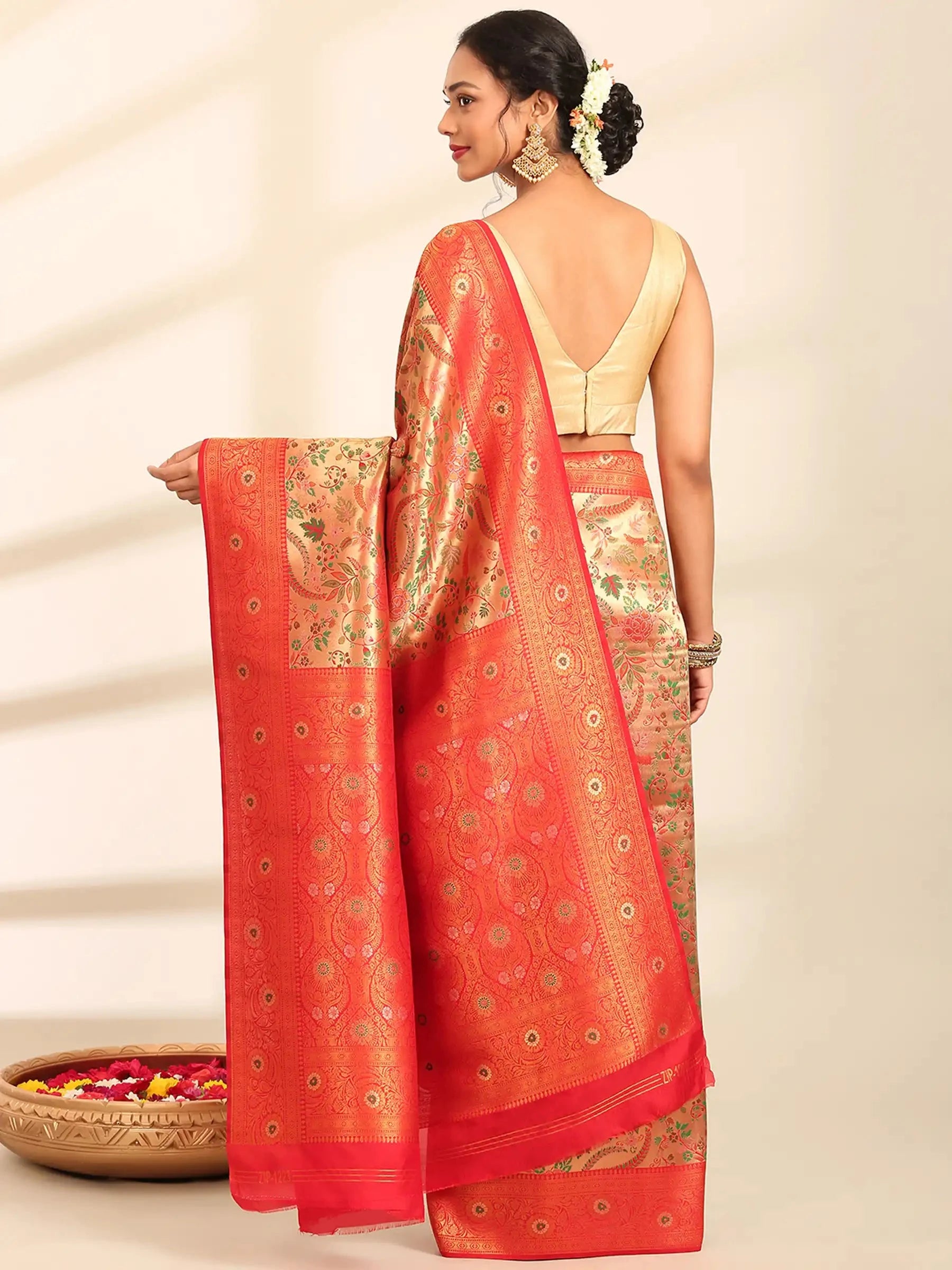 Gulbahaar Meenakari Banarasi Silk Saree