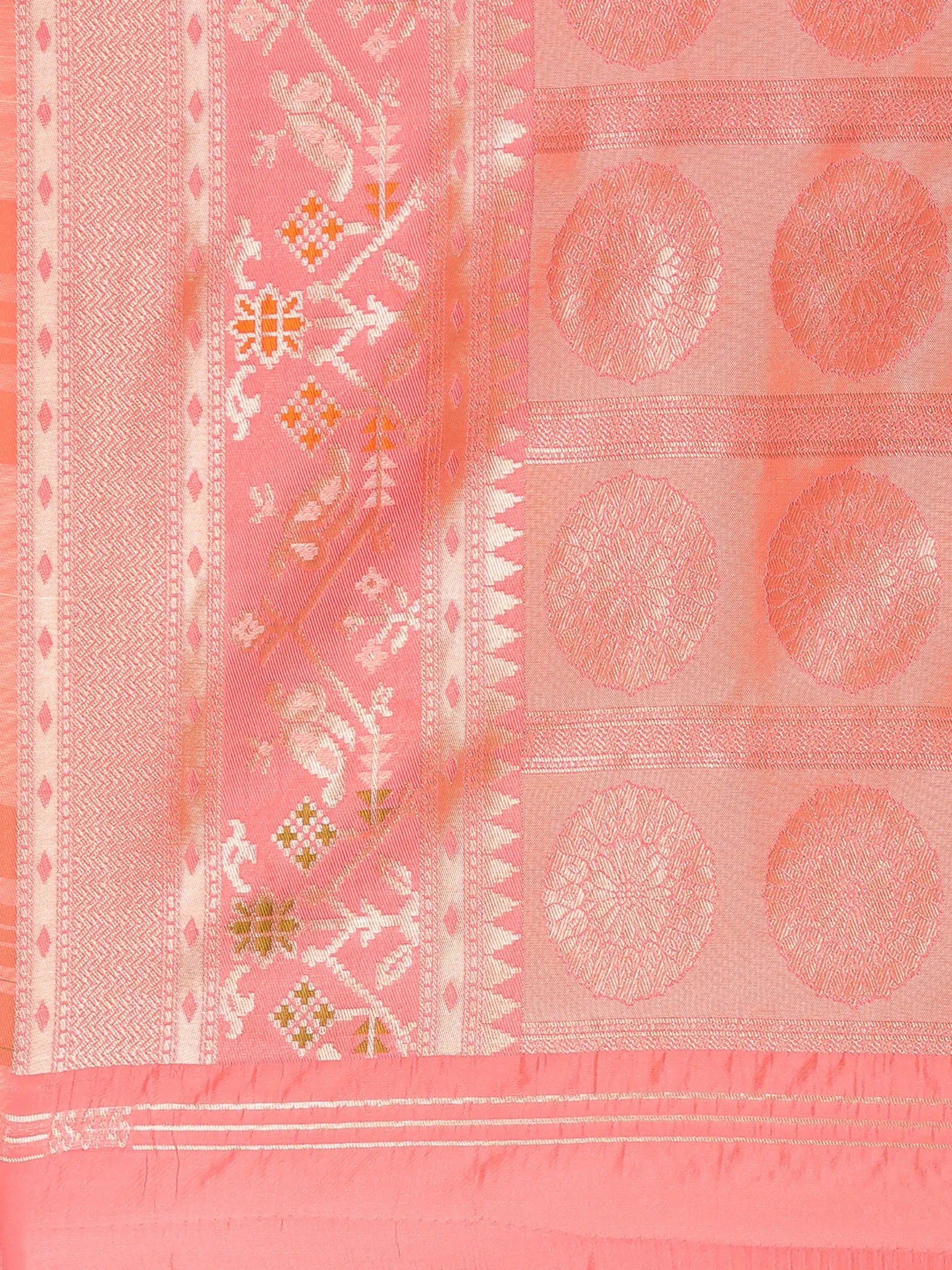 Gulabi Rangbaaz Banarasi Silk saree