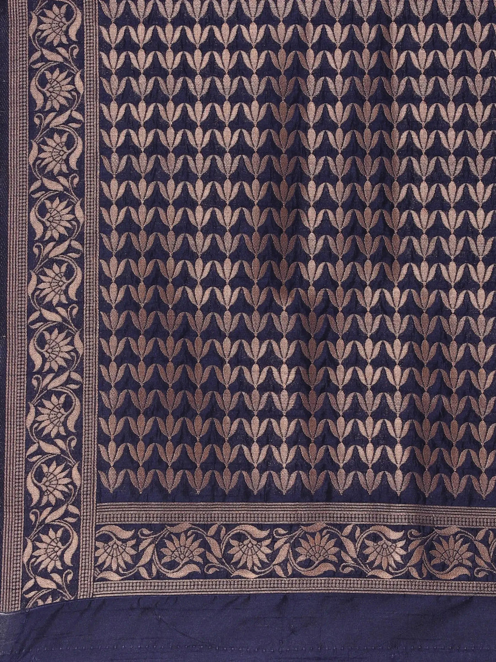 Neelkamal Buti Blue Banarasi Silk Saree