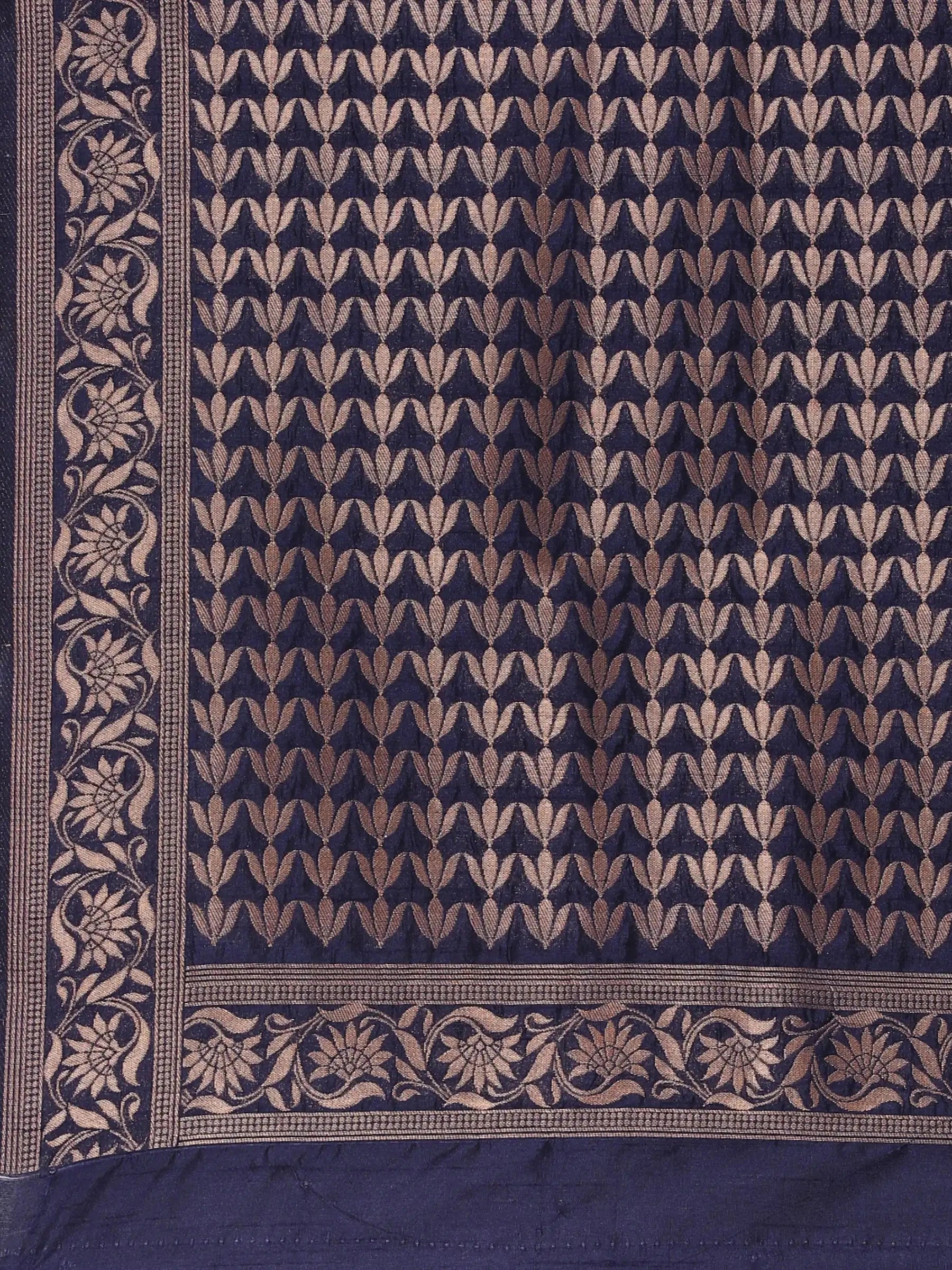 Neelkamal Buti Blue Banarasi Silk Saree