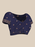 Neelkamal Buti Blue Banarasi Silk Saree