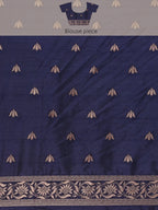 Neelkamal Buti Blue Banarasi Silk Saree