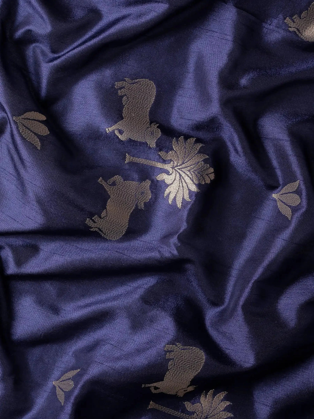 Neelkamal Buti Blue Banarasi Silk Saree