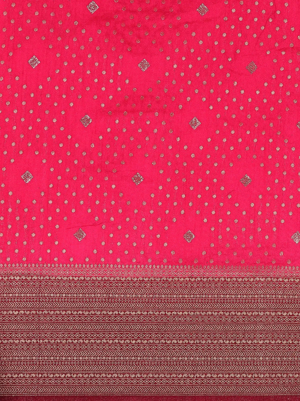 Gulabi Kashi Pink Banarasi Silk Saree