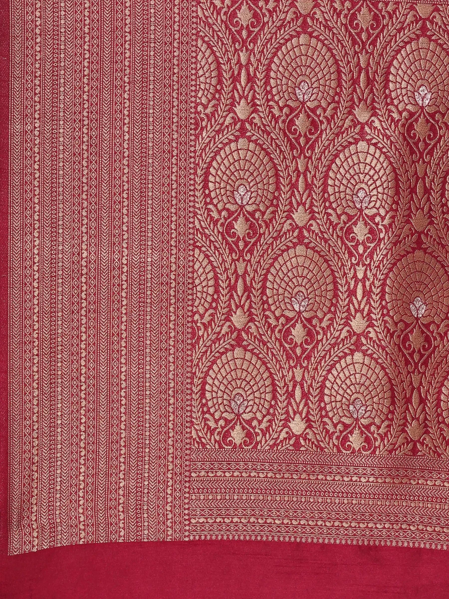 Gulabi Kashi Pink Banarasi Silk Saree