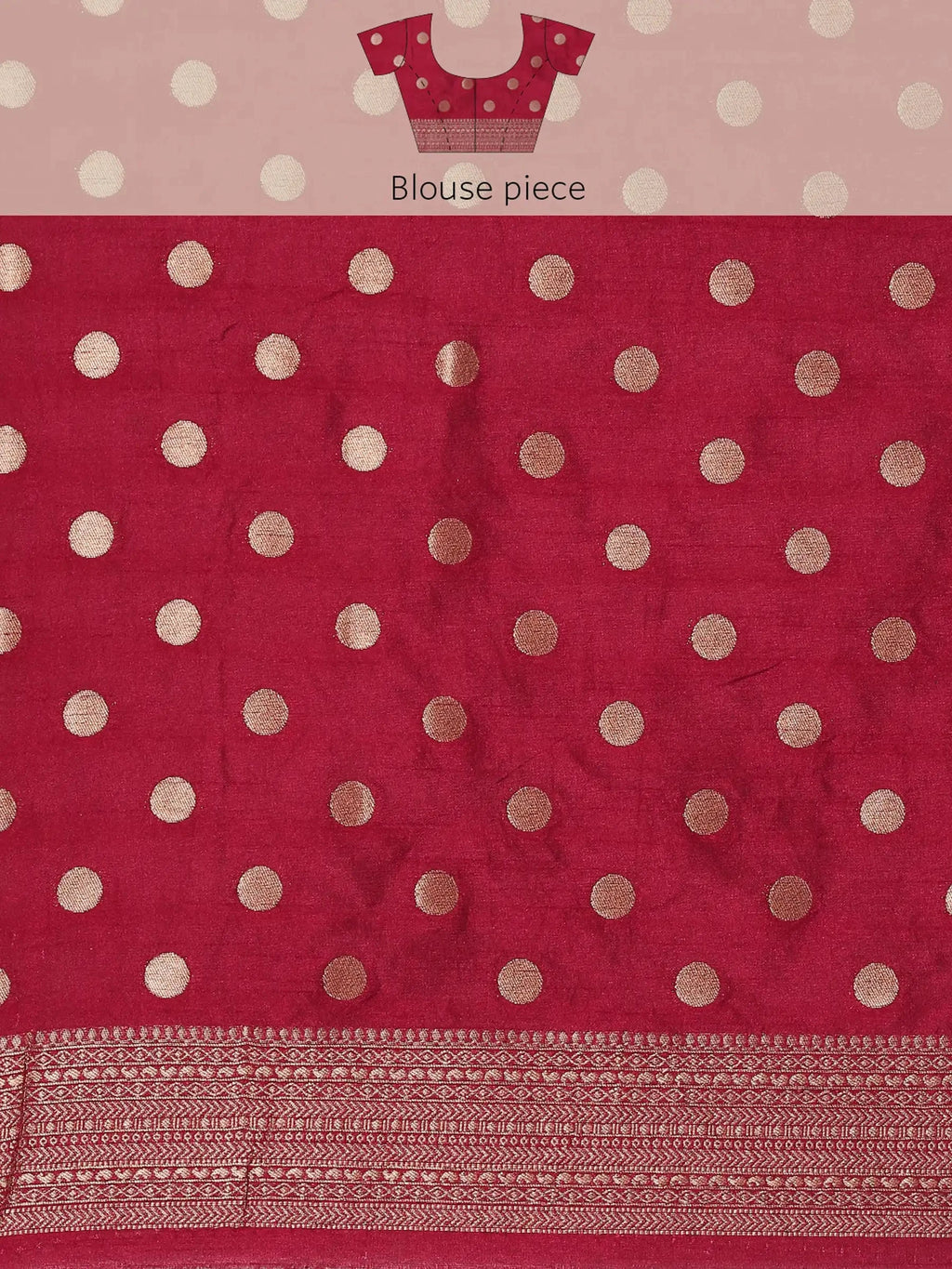 Gulabi Kashi Pink Banarasi Silk Saree