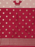 Gulabi Kashi Pink Banarasi Silk Saree