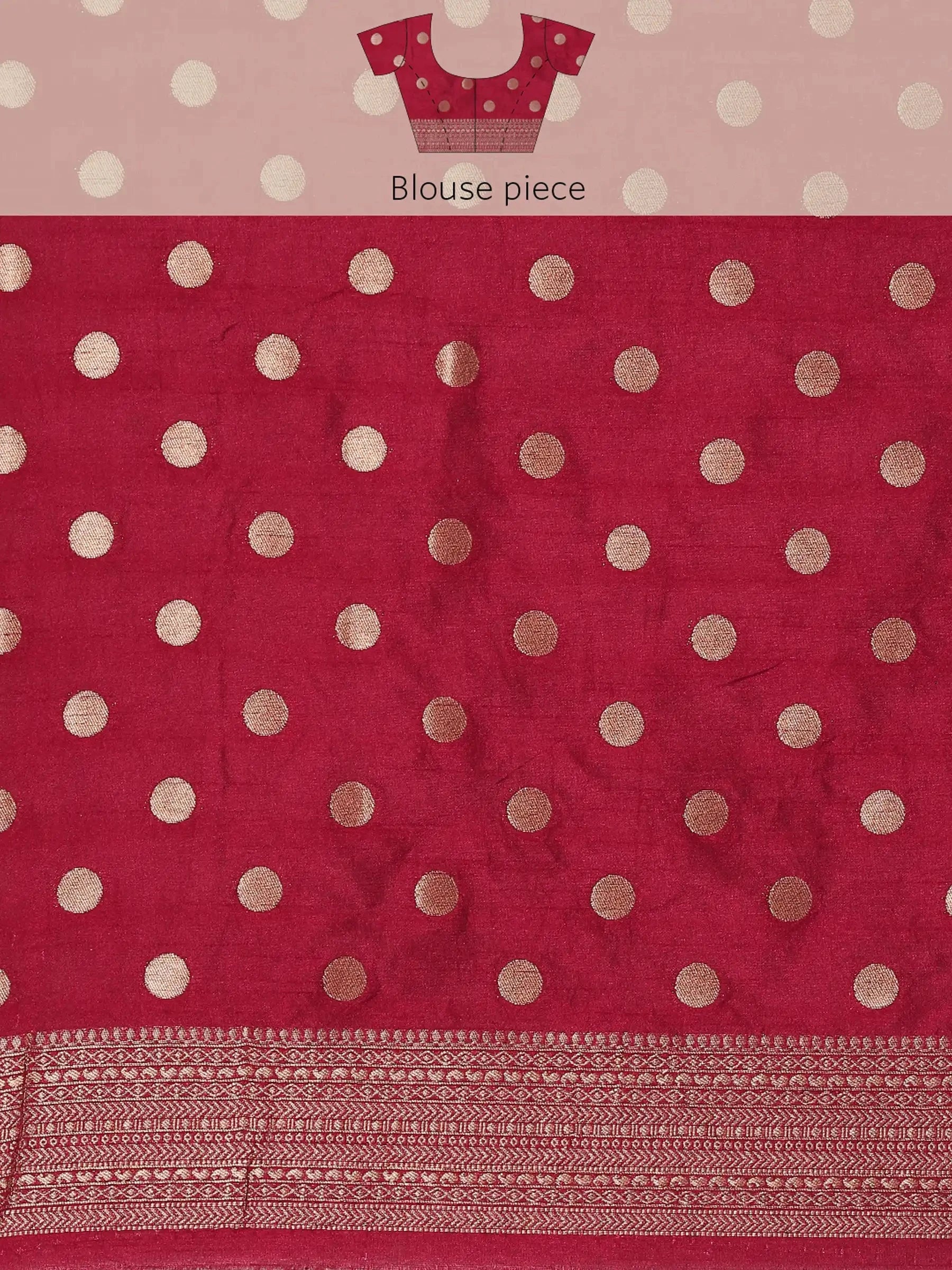 Gulabi Kashi Pink Banarasi Silk Saree