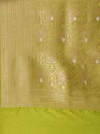 Kesari Kashi Lime Green Banarasi Silk Saree