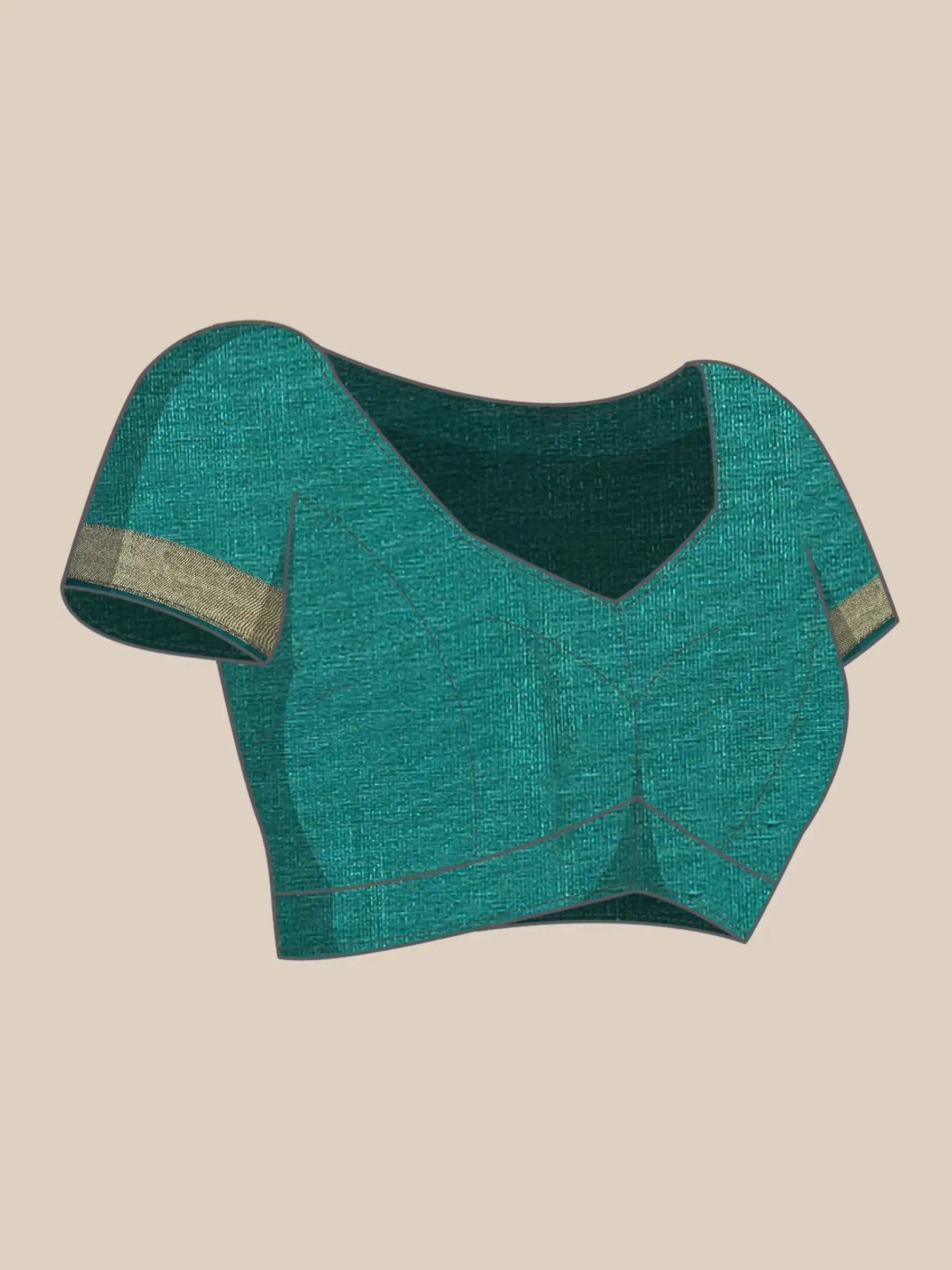 Green Banarasi Ghat Silk Saree