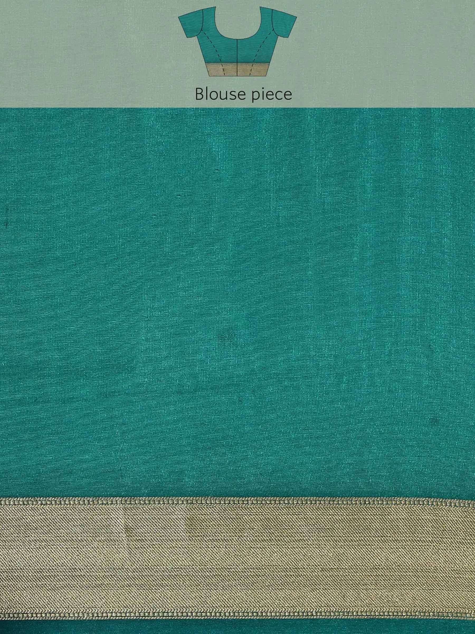 Green Banarasi Ghat Silk Saree