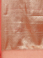 Surkh Rang Mahal Coral Banarasi Silk Saree
