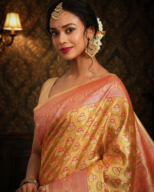 Chandrika Butidar Banarasi Silk Saree