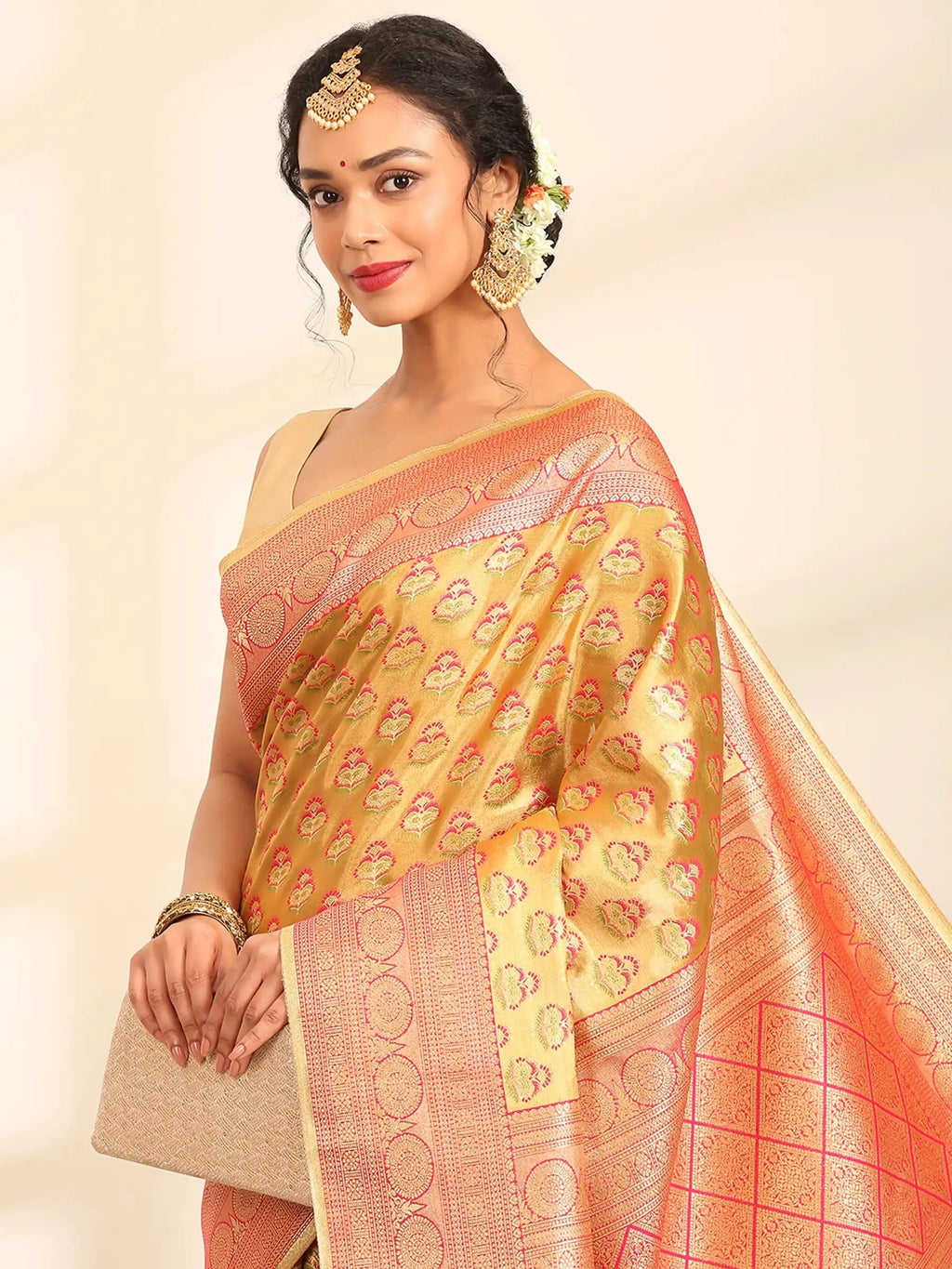 Chandrika Butidar Banarasi Silk Saree