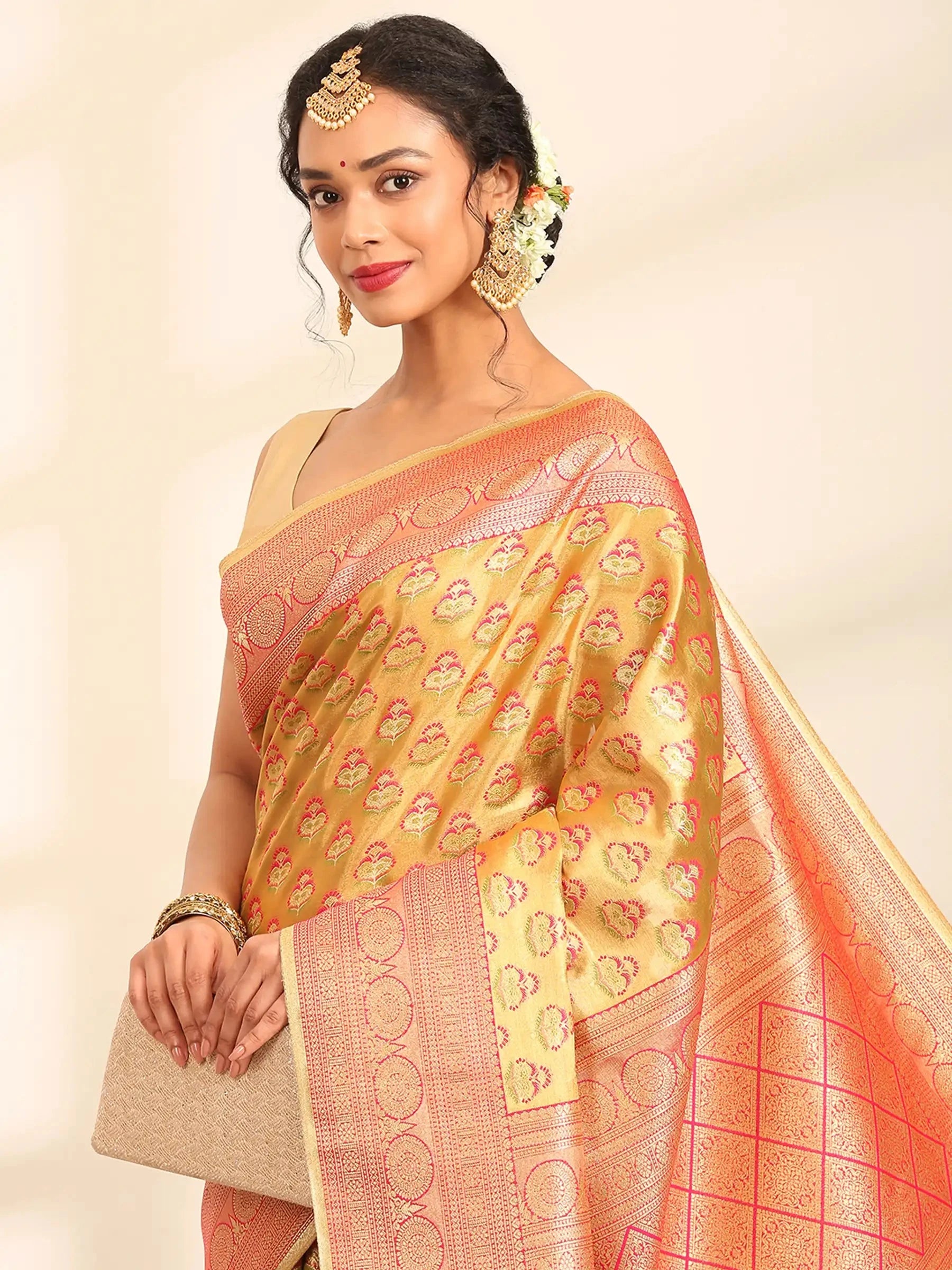 Chandrika Butidar Banarasi Silk Saree