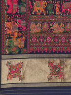 Meher-Gul Blue Zari Banarasi Silk Saree