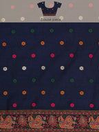 Meher-Gul Blue Zari Banarasi Silk Saree