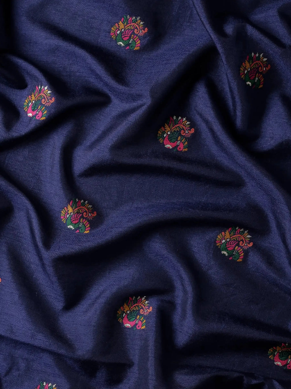 Meher-Gul Blue Zari Banarasi Silk Saree