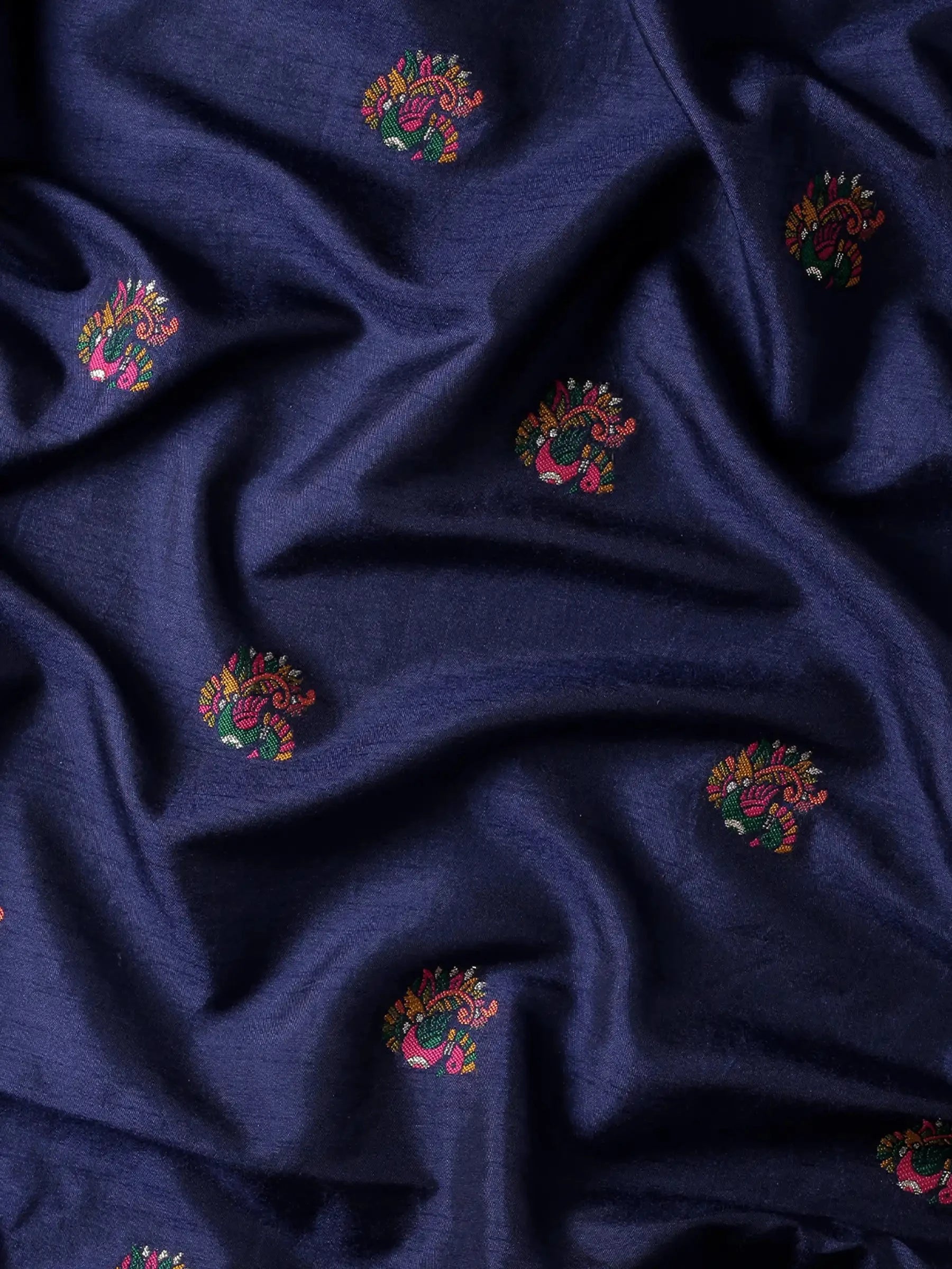 Meher-Gul Blue Zari Banarasi Silk Saree