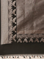 Raat Rani Black Banarasi Silk Saree