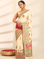 Ganga Jamuna Zari Banarasi Silk Saree