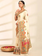 Ganga Jamuna Zari Banarasi Silk Saree