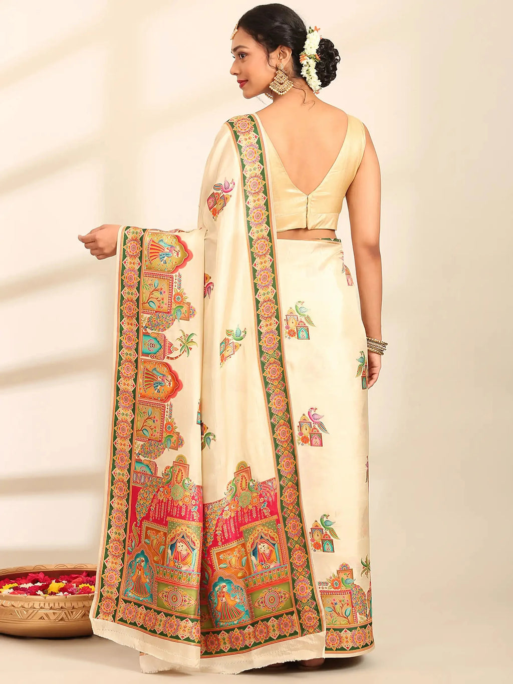 Ganga Jamuna Zari Banarasi Silk Saree