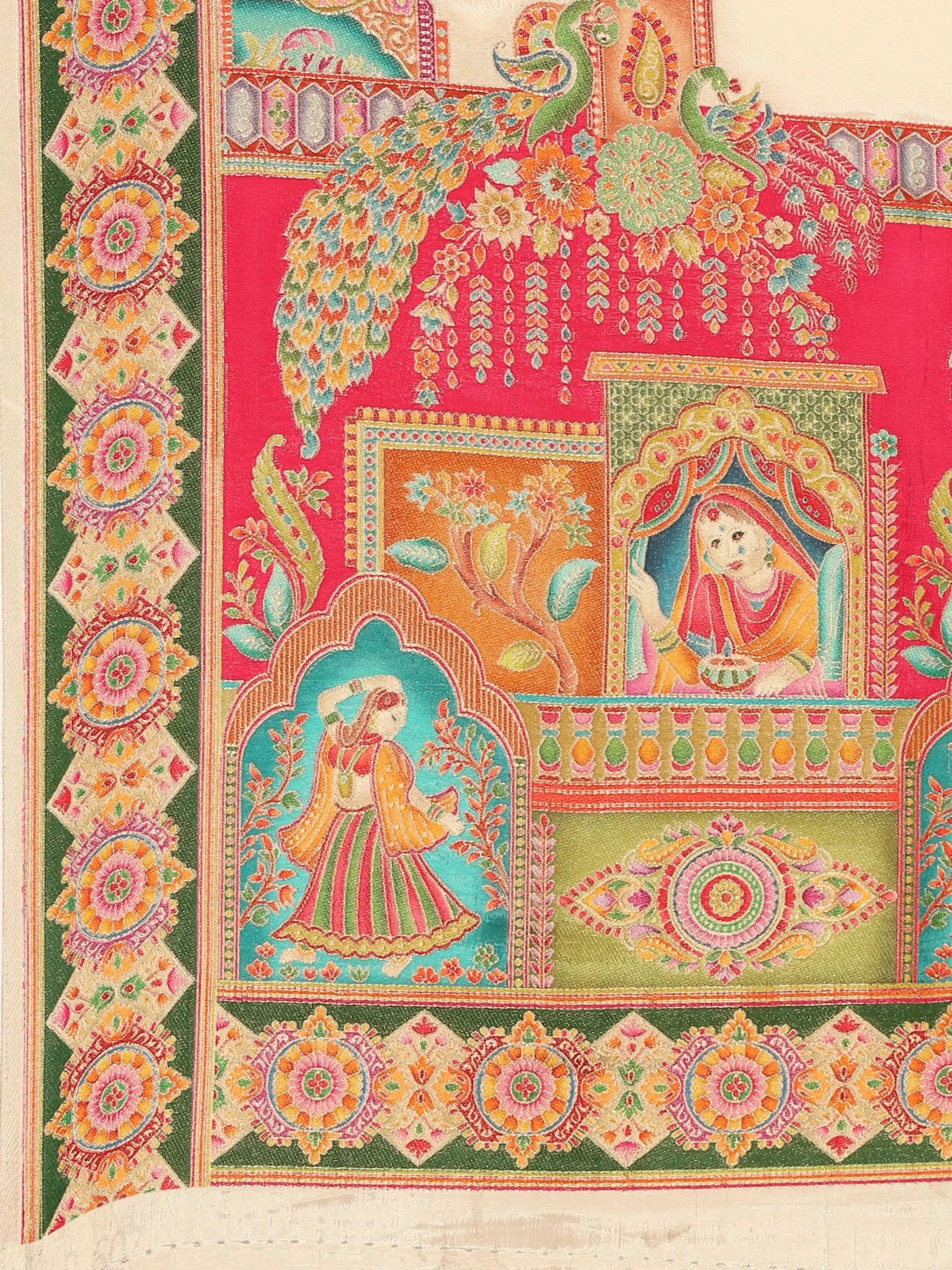Ganga Jamuna Zari Banarasi Silk Saree