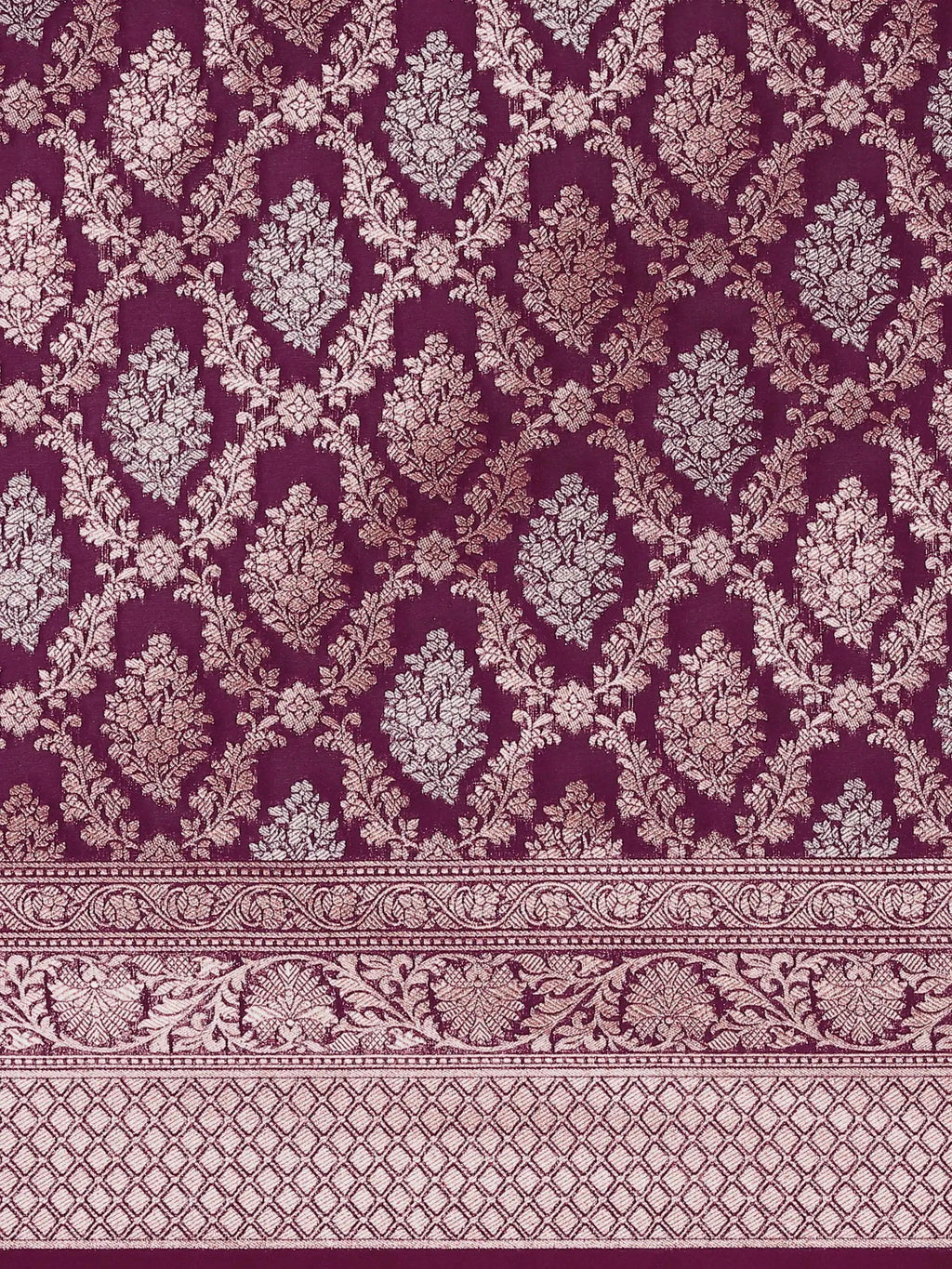 Shahi Kadhua Wine Banarasi Silk Saree