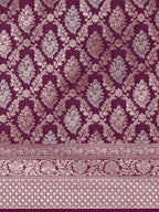 Shahi Kadhua Wine Banarasi Silk Saree
