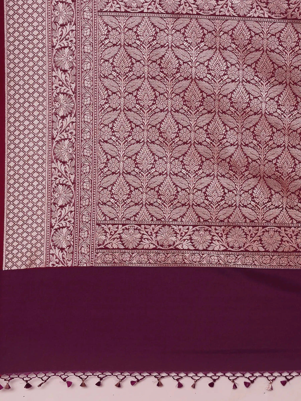 Shahi Kadhua Wine Banarasi Silk Saree