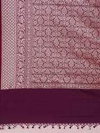 Shahi Kadhua Wine Banarasi Silk Saree