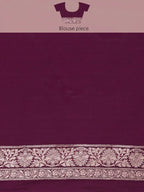 Shahi Kadhua Wine Banarasi Silk Saree