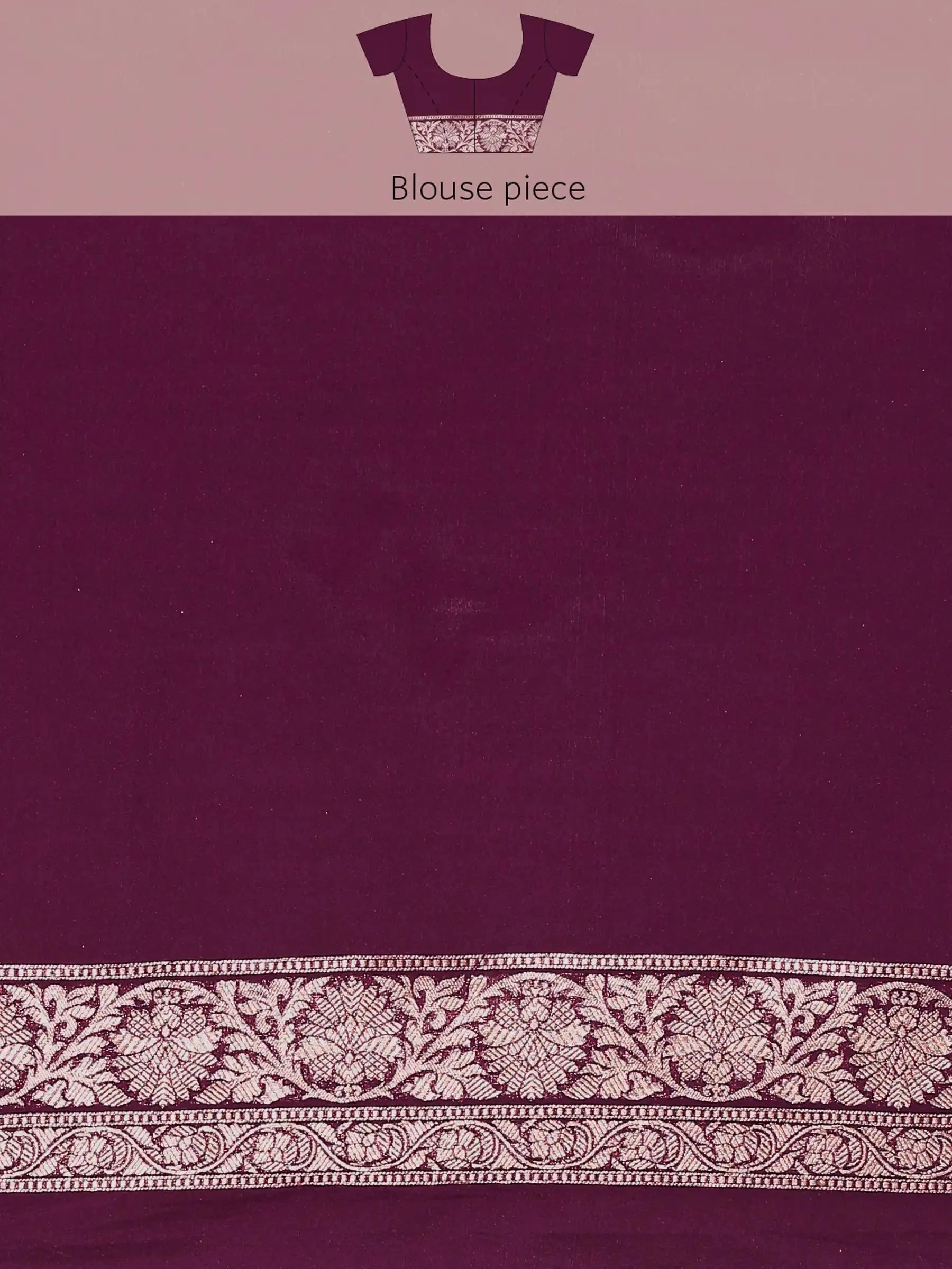 Shahi Kadhua Wine Banarasi Silk Saree