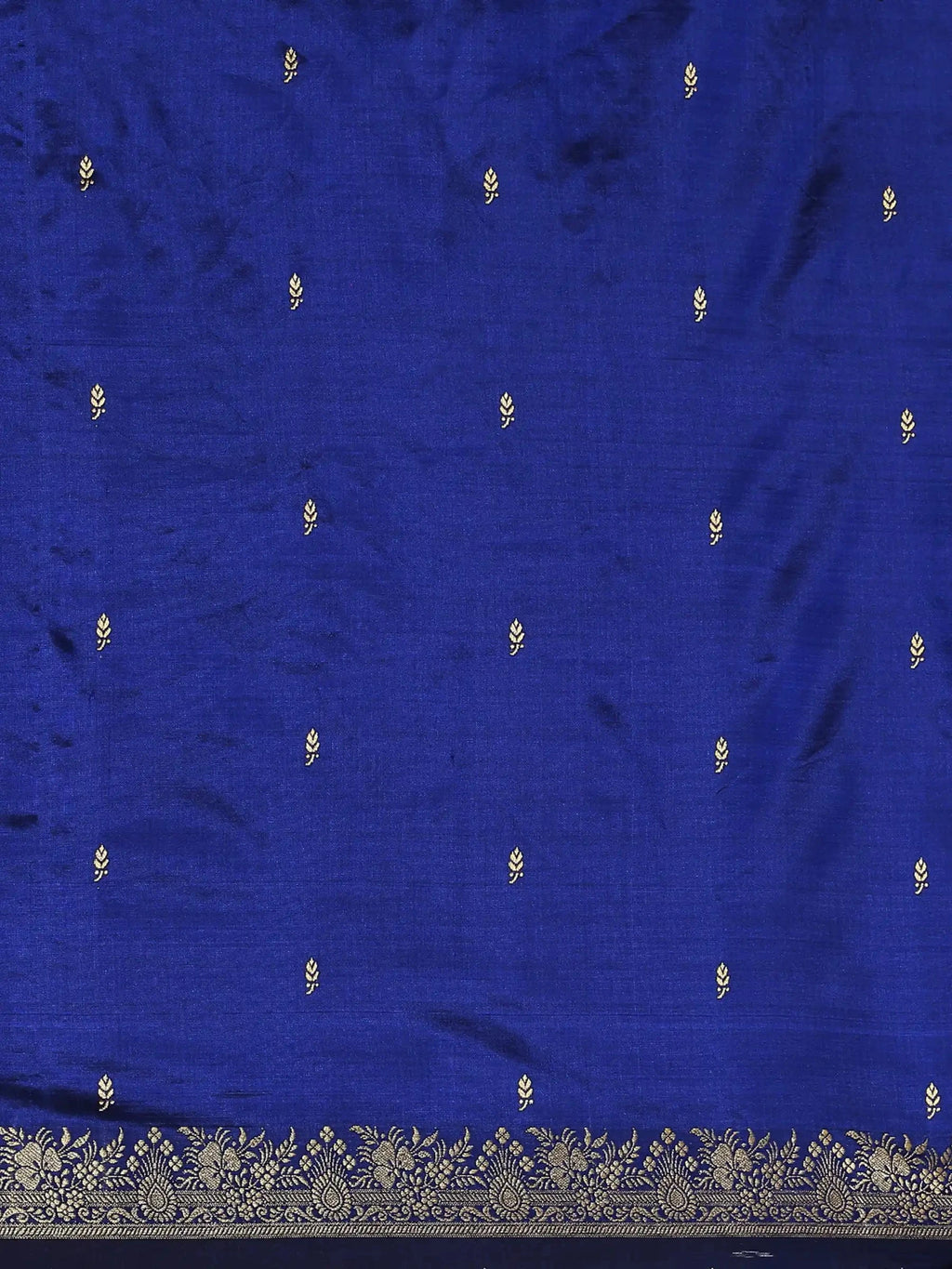 Neelambari Blue Zari Banarasi Silk Saree