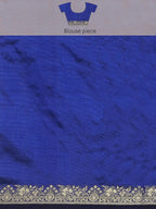Neelambari Blue Zari Banarasi Silk Saree