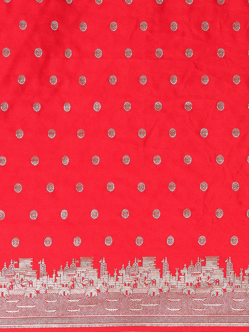Kashi Sundari Red Banarasi Silk Saree