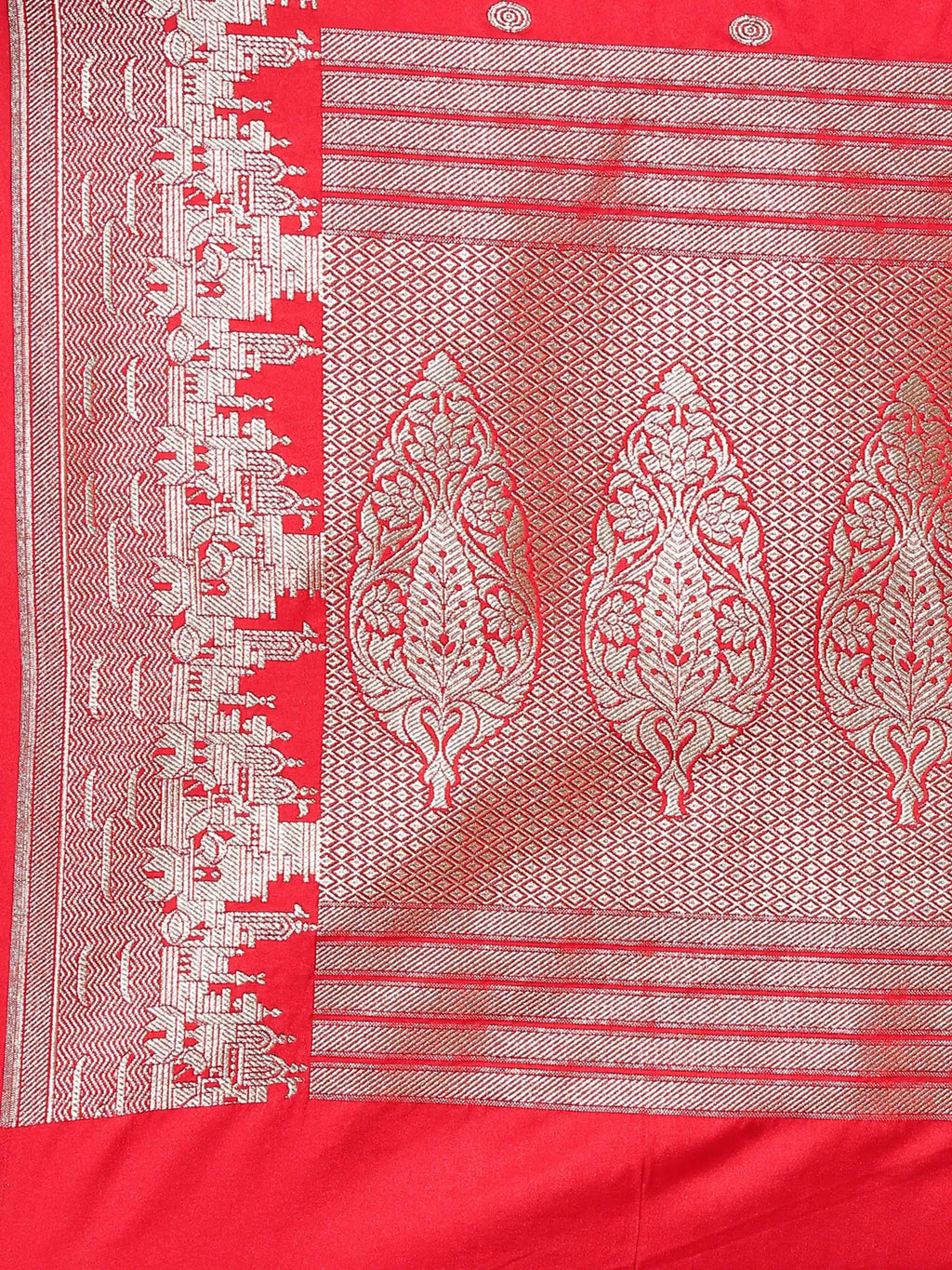 Kashi Sundari Red Banarasi Silk Saree