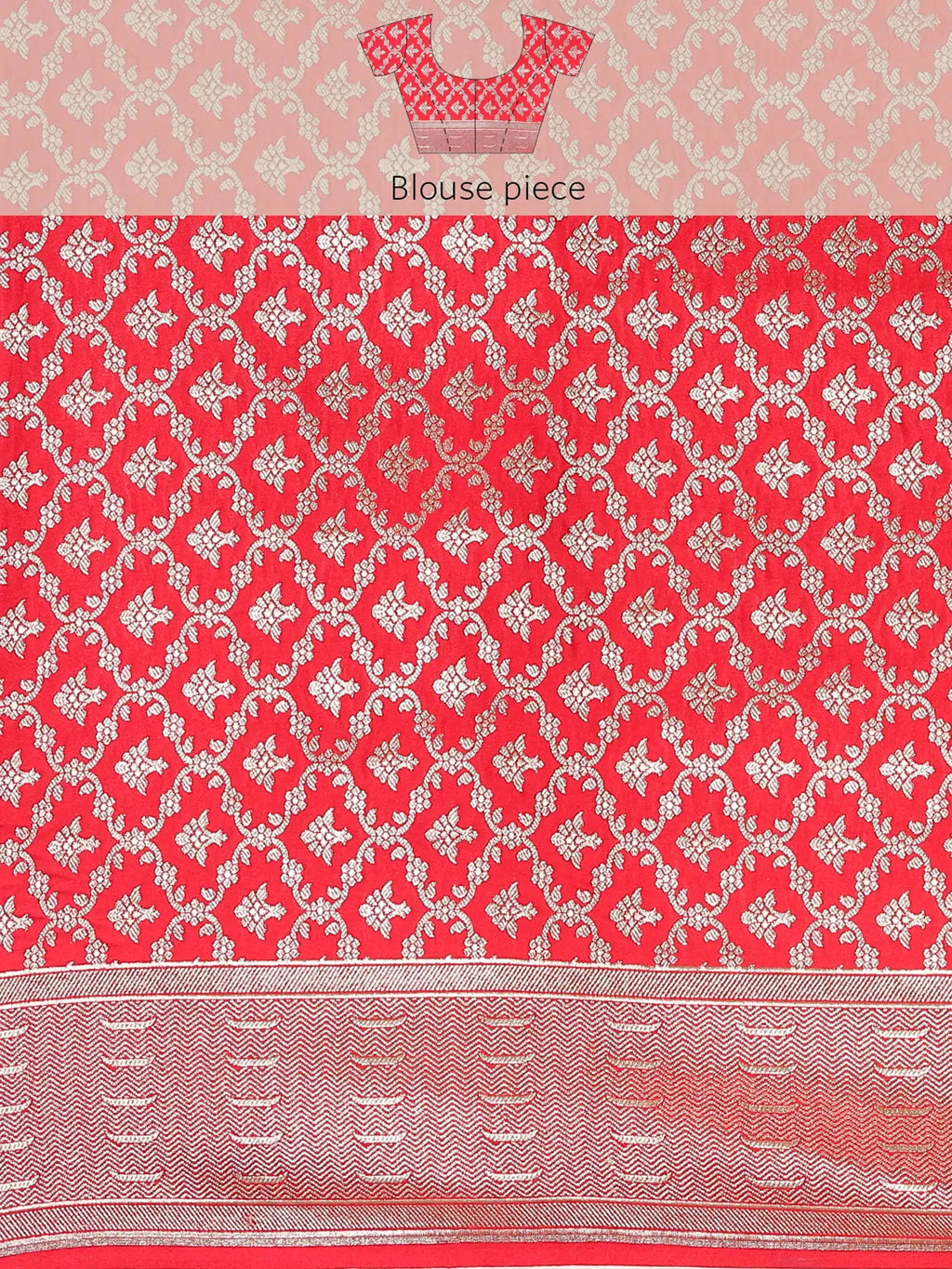 Kashi Sundari Red Banarasi Silk Saree